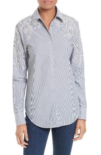 Women's Rag & Bone/jean Sahara Eyelet Cotton Shirt