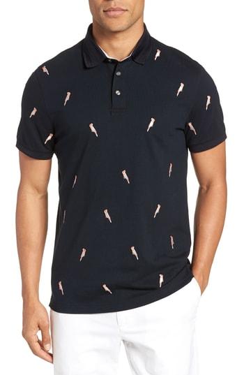 Men's Ted Baker London Scrafft Polo Shirt Tall - Blue