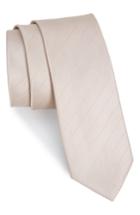 Men's The Tie Bar Herringbone Vow Silk Tie, Size - Beige