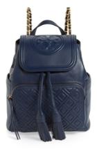 Tory Burch Fleming Lambskin Leather Backpack - Blue
