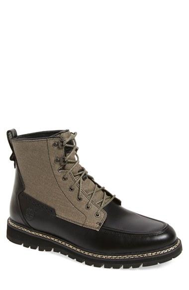 Men's Timberland 'britton Hill' Moc Toe Boot M - Black