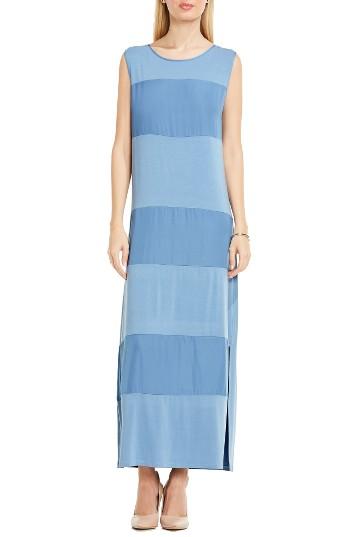 Women's Vince Camuto Mixed Media Maxi Dress - Blue