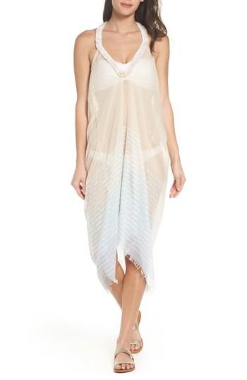 Women's Pool To Party Halter Cover-up Dress, Size - Blue