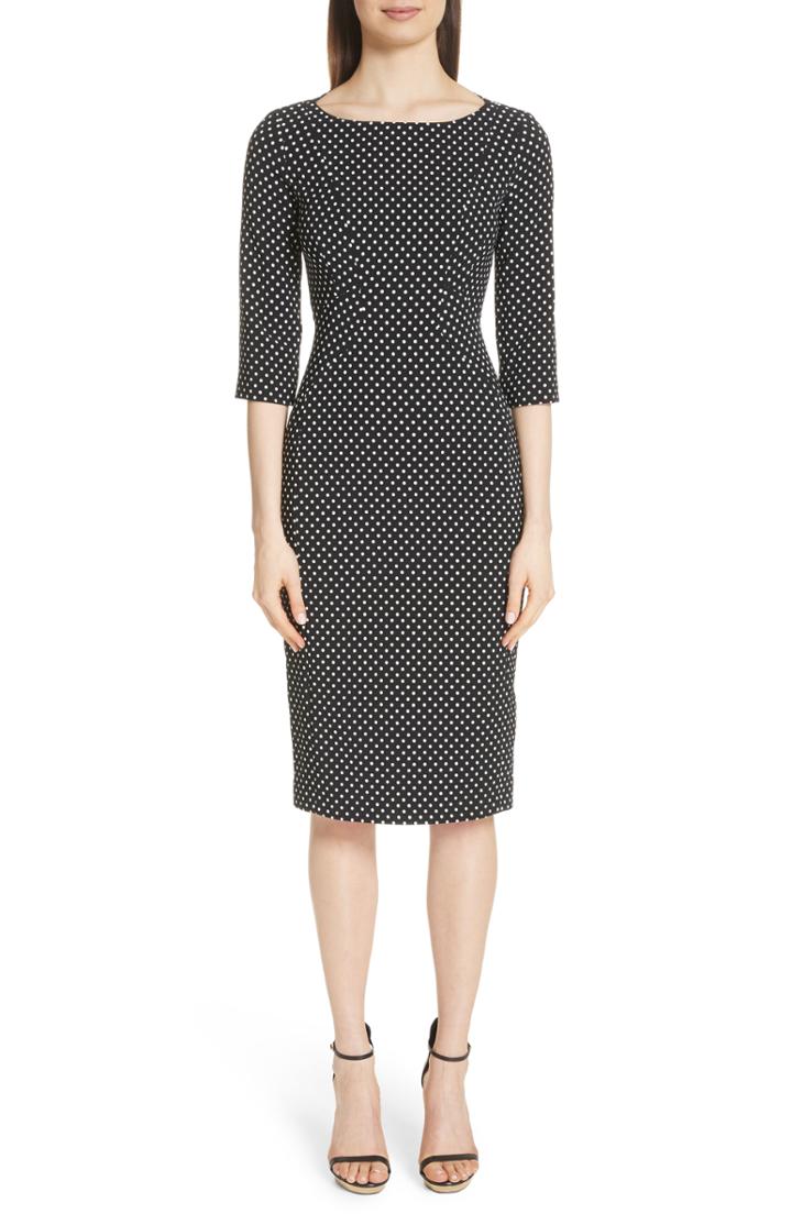 Women's Michael Kors Polka Dot Sheath Dress - Black