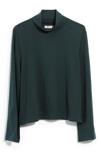 Women's Madewell Wide Sleeve Turtleneck, Size - Green