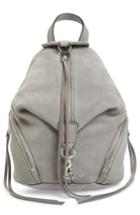 Rebecca Minkoff Mini Julian Nubuck Leather Convertible Backpack - Grey