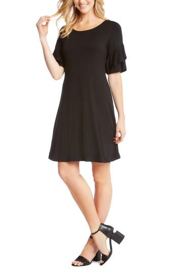 Women's Karen Kane Ruffle Sleeve Jersey Knit Dress - Black