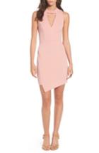 Women's Soprano Asymmetrical Body-con Dress - Pink
