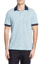 Men's Stone Rose Honeycomb Pique Polo - Green