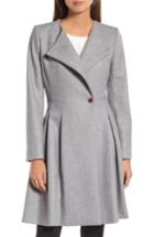 Women's Ted Baker London Wool Blend Asymmetrical Skirted Coat