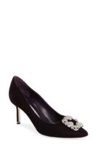 Women's Manolo Blahnik Hangisi Pump .5us / 37.5eu - Purple