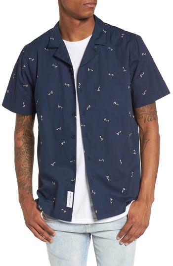 Men's Native Youth Toucan Shirt - Blue