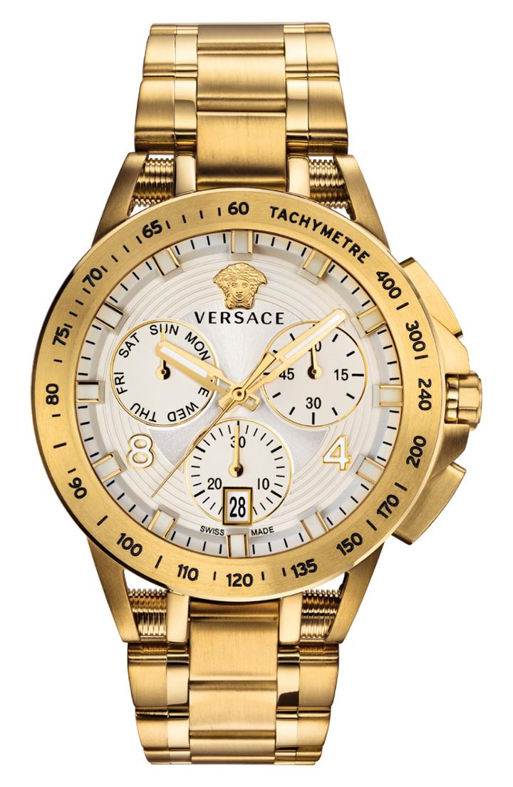 Men's Versace Sport Tech Chronograph Bracelet Watch, 45mm