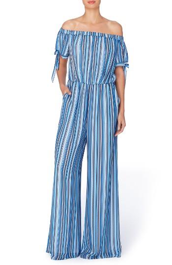 Women's Catherine Catherine Malandrino Stripe Wide Leg Jumpsuit