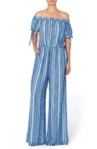 Women's Catherine Catherine Malandrino Stripe Wide Leg Jumpsuit