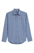 Men's Zachary Prell Santos Plaid Sport Shirt - Blue