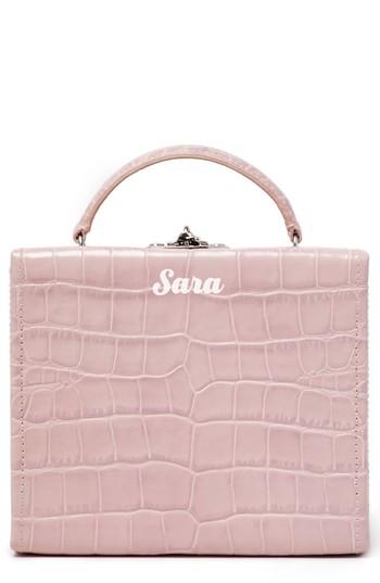 Pop & Suki Personalized Leather Box Bag -