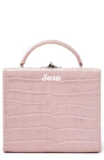 Pop & Suki Personalized Leather Box Bag -