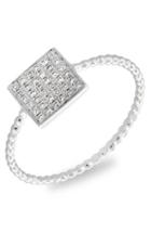 Women's Bony Levy Aurora Diamond Pave Square Ring (nordstrom Exclusive)