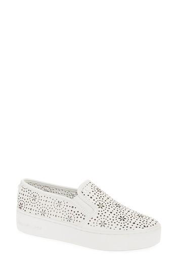 Women's Michael Michael Kors Trent Slip-on Sneaker M - White