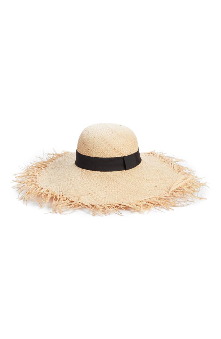 Women's Bp. Raw Edge Floppy Straw Hat -