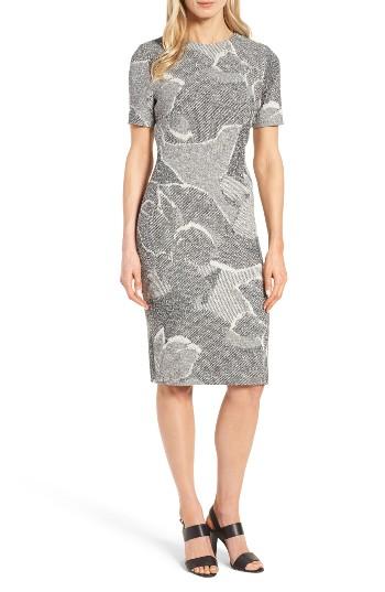 Women's Boss Haraly Floral Jacquard Sheath Dress
