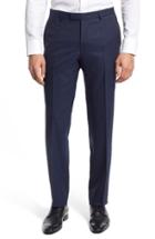 Men's Boss 'leenon' Flat Front Solid Wool Trousers