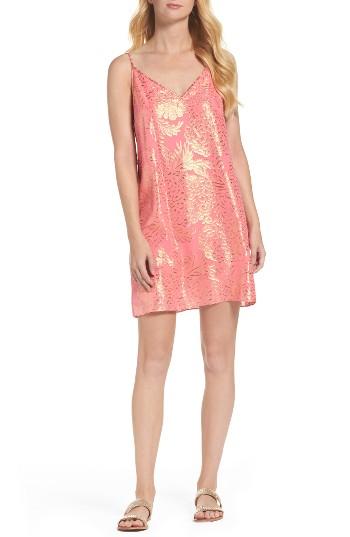 Women's Lilly Pulitzer Lela Silk Blend Dress, Size - Pink