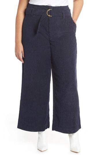 Women's 1.state Belted Wide Leg Corduroy Pants