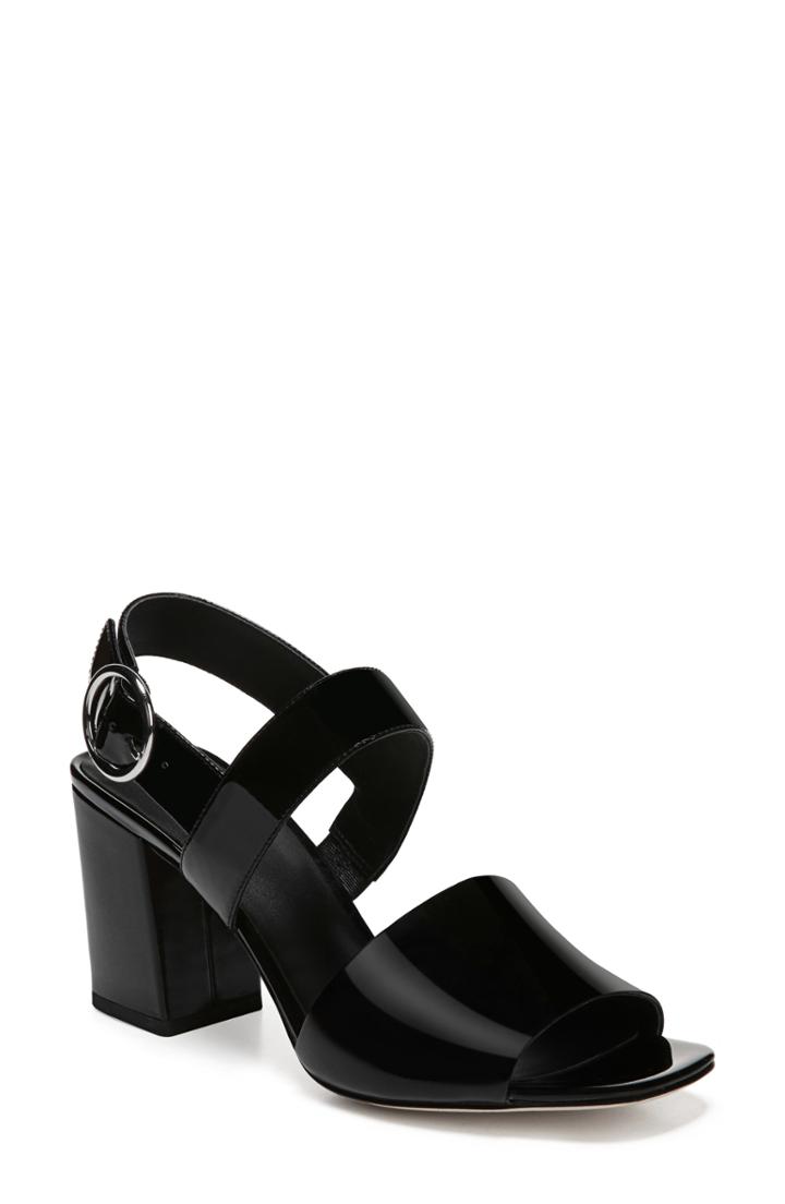 Women's Via Spiga Evelyne Quarter Strap Sandal M - Black