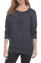 Women's Caslon Burnout Sweatshirt, Size - Black