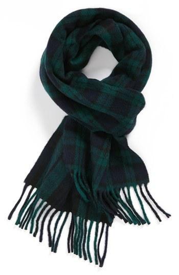Polo Ralph Lauren Tartan Scarf Black/ Green Watch