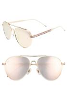 Men's Prive Revaux The G.o.a.t. 61mm Polarized Aviator Sunglasses - Rose Gold