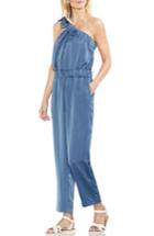 Women's Vince Camuto One-shoulder Crop Jumpsuit - Blue