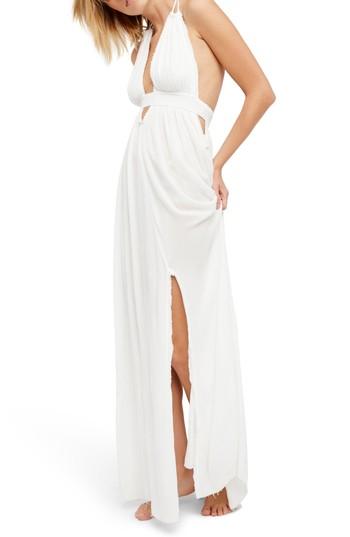 Women's Free People Look Into The Sun Maxi Dress - Ivory