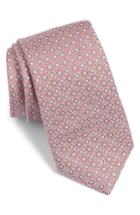 Men's Boss Medallion Silk Tie, Size - Pink