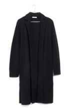 Women's Madewell Camden Sweater Coat, Size - Black