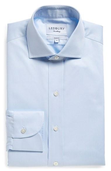Men's Ledbury Slim Fit Dress Shirt - Blue