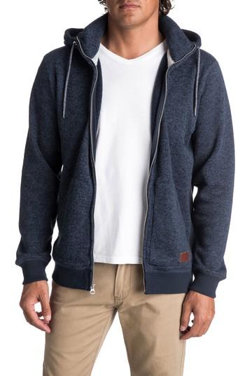 Men's Quiksilver Keller Zip Hoodie, Size - Blue