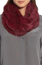 Women's Jocelyn Overdyed Genuine Rabbit Fur Infinity Scarf