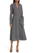 Women's Equipment Vivienne Faux Wrap Midi Dress - Grey