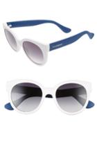 Women's Havaianas 52mm Cat-eye Sunglasses - White/ Blue