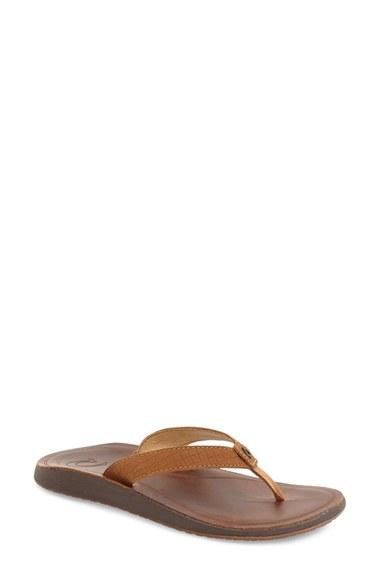 Women's Olukai Pua Flip Flop M - Beige