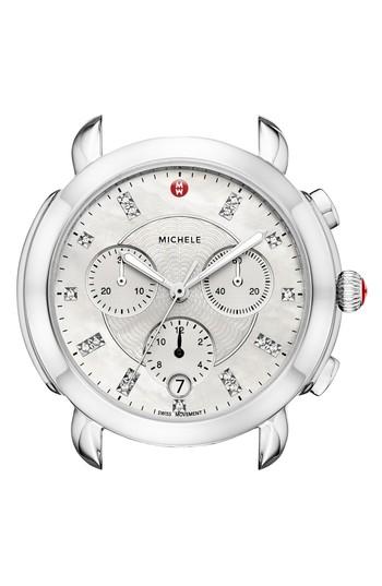 Women's Michele Sidney Chronograph Diamond Watch Head, 38mm