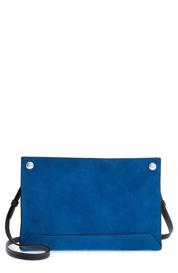 Rag & Bone Compass Colorblock Leather Crossbody Bag - Blue