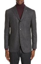 Men's Eidos Trim Fit Three Button Wool Blazer Us / 48 Eur - Grey