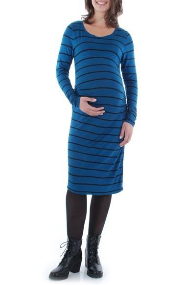 Women's Everly Grey 'hanh' Maternity T-shirt Dress - Blue/green