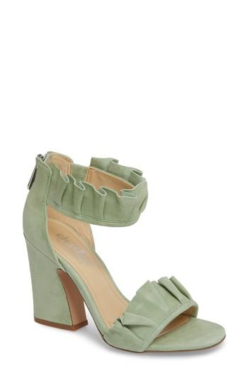 Women's Charles By Charles David Haley Ruffle Sandal M - Green