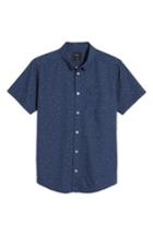 Men's Rvca Jaded Woven Shirt - Blue