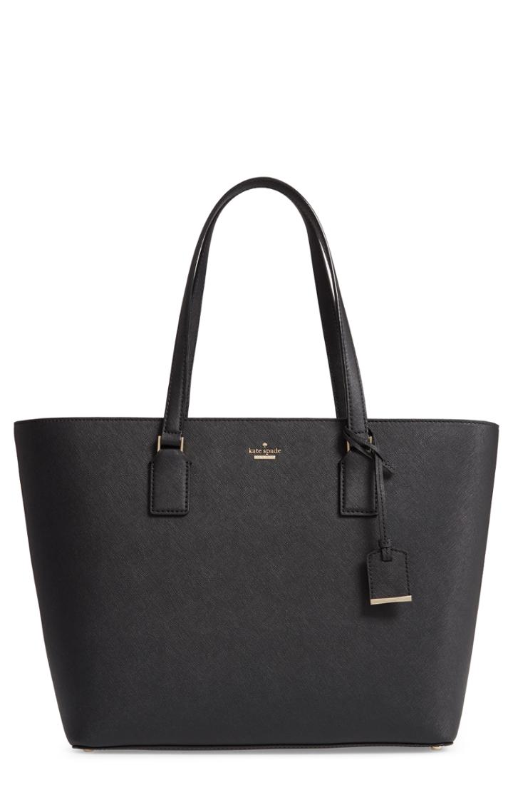 Kate Spade New York Medium Cameron Street - Harmony Saffiano Leather Tote - Black